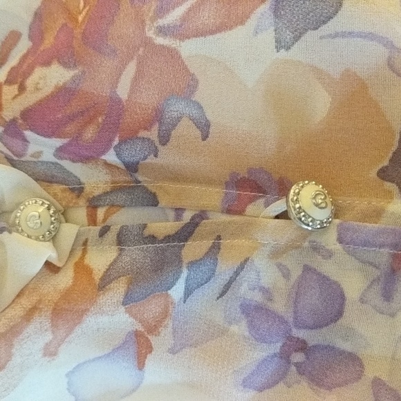 St. John couture silk two-piece set sleeveless blouse and a line pleated skirt. - Picture 3 of 16